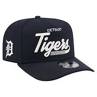 Men's New Era  Navy Detroit Tigers Local Play A-Frame 9FIFTY Snapback Hat