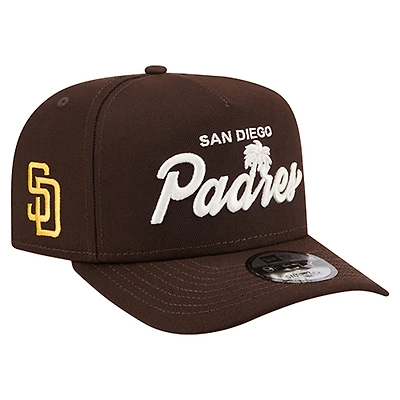 Men's New Era  Brown San Diego Padres Local Play A-Frame 9FIFTY Snapback Hat