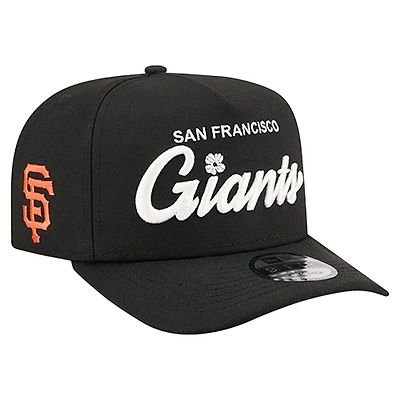 Men's New Era  Black San Francisco Giants Local Play A-Frame 9FIFTY Snapback Hat