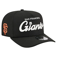 Men's New Era  Black San Francisco Giants Local Play A-Frame 9FIFTY Snapback Hat