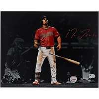 Jose Ramirez Cleveland Guardians Autographed 11" x 14" Home Run Spotlight Photograph