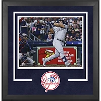 Jasson Domínguez New York Yankees Autographed Deluxe Framed 16" x 20" Home Run Photograph - Signed in Black Ink