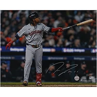 Jose Ramirez Cleveland Guardians Autographed 16" x 20" Home Run Celebration Photograph