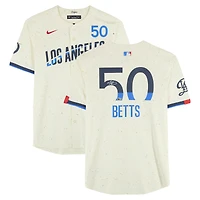 Mookie Betts Los Angeles Dodgers Autographed Cream Nike City Connect Limited Jersey