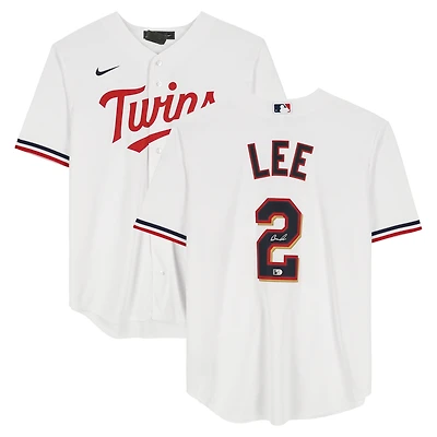 Brooks Lee Minnesota Twins Autographed White Nike Replica Jersey