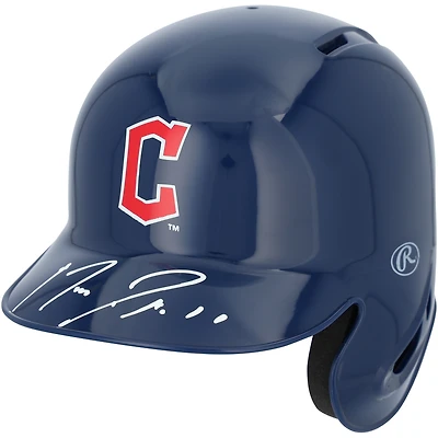 José Ramírez Cleveland Guardians Autographed Mini Batting Helmet