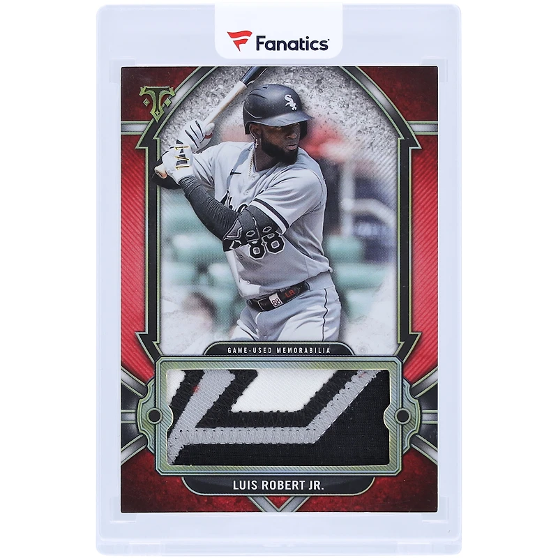 Luis Robert Chicago White Sox 2024 Topps Triple Threads Ruby Single 3 Color Relic #SJR-LR #1/1 Card