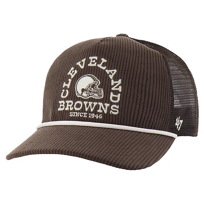 Men's '47 Brown Cleveland Browns Ranchurro Hitch Adjustable Trucker Hat