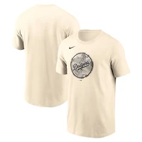 Men's Nike Cream Los Angeles Dodgers Camo Logo T-Shirt