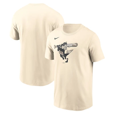 Men's Nike Cream Baltimore Orioles Camo Logo T-Shirt