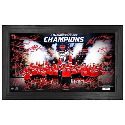 Highland Mint Canada 2025 4 Nations Face-Off Champions 12" x 20" Signature Celebration Frame