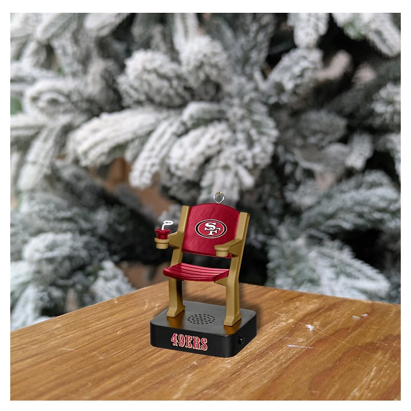 San Francisco 49ers Stadium Seat Ornament with Sound