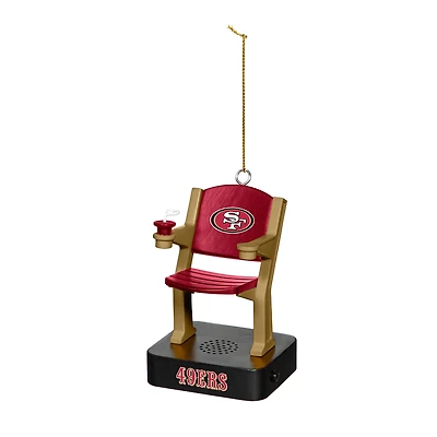 San Francisco 49ers Stadium Seat Ornament with Sound