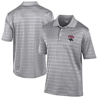 Men's Champion  Gray Florida Tech Panthers Textured Solid Polo