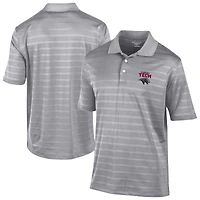 Men's Champion  Gray Florida Tech Panthers Textured Solid Polo