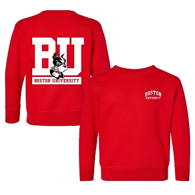 Toddler Chad & Jake Red Boston University Logo Pullover Sweatshirt
