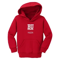Toddler Chad & Jake Boston University Primary Logo Personalized Pullover Hoodie