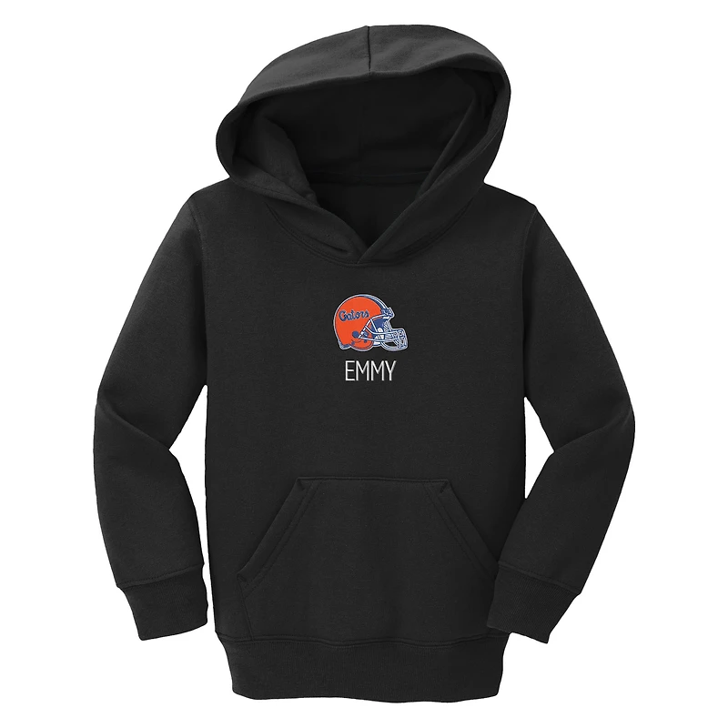 Toddler Chad & Jake Black Florida Gators Helmet Personalized Pullover Hoodie