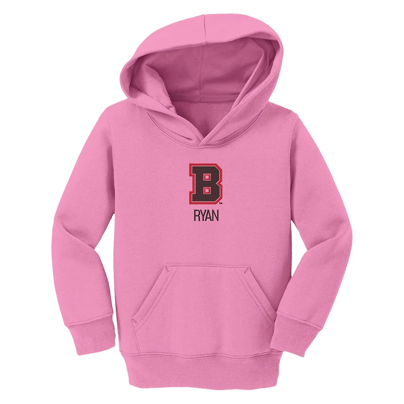 Toddler Chad & Jake Brown Bears Primary Logo Personalized Pullover Hoodie