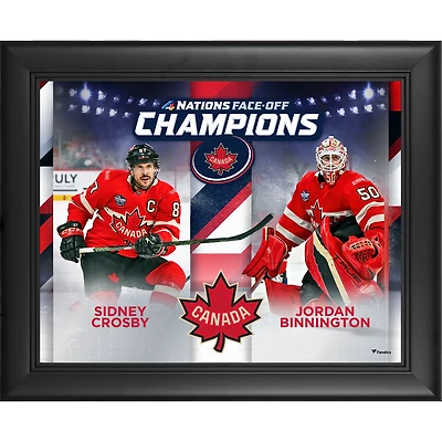 Canada 2025 4 Nations Face-Off Champions Framed 13" x 16" Collage