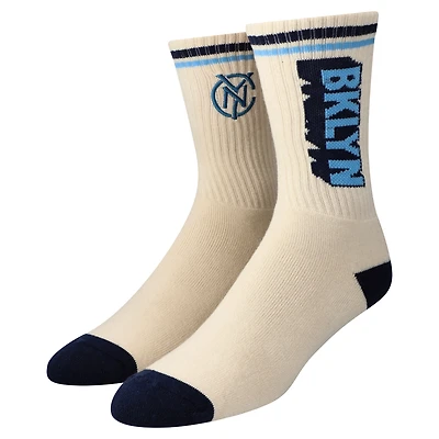 Unisex Only NY x NYCFC Natural Brooklyn Five Boroughs Crew Socks