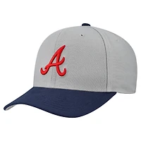 Unisex Mitchell & Ness  Gray Atlanta Braves Basic Pro Adjustable Hat