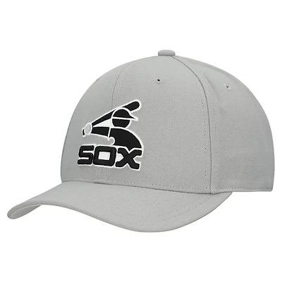 Unisex Mitchell & Ness  Gray Chicago White Sox Basic Coop Pro Adjustable Hat