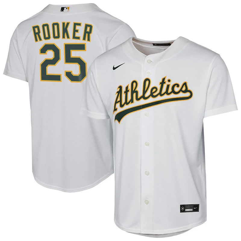 Youth Nike Brent Rooker White Athletics Home Replica Jersey