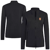 Women's Levelwear Black New York Mets Driven Insignia 2.0 Full-Zip Jacket