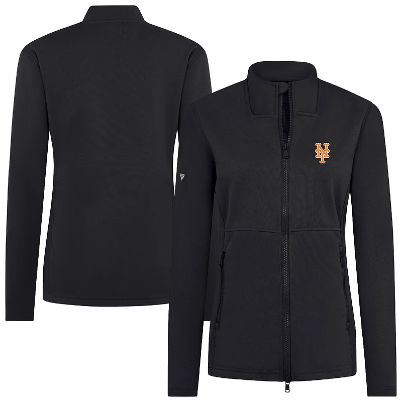 Women's Levelwear Black New York Mets Driven Insignia 2.0 Full-Zip Jacket