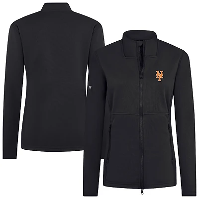 Women's Levelwear Black New York Mets Driven Insignia 2.0 Full-Zip Jacket