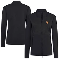 Women's Levelwear Black New York Mets Driven Insignia 2.0 Full-Zip Jacket