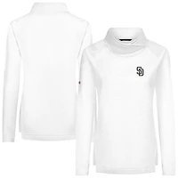 Women's Levelwear White San Diego Padres Advance Insignia 2.0 Raglan Pullover