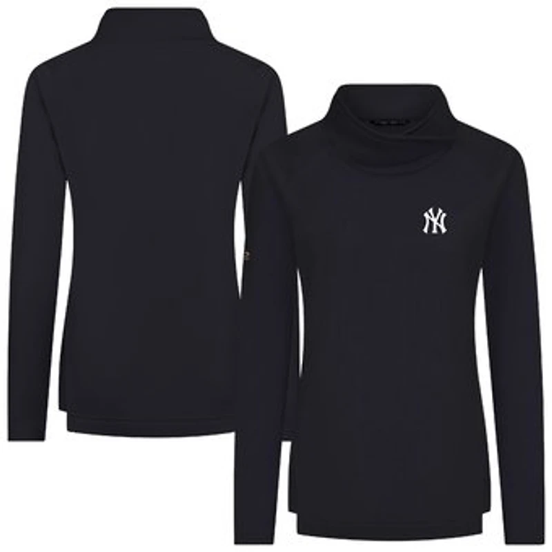Women's Levelwear Black New York Yankees Advance Insignia 2.0 Raglan Pullover
