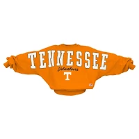 Women's Pressbox  Tennessee Orange Tennessee Volunteers Flannigan Oversized Dolman Pullover Sweatshirt