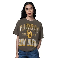 Women's Starter Brown San Diego Padres Oversized Hall of Fame T-Shirt