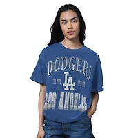 Women's Starter Heather Royal Los Angeles Dodgers Oversized Hall of Fame T-Shirt