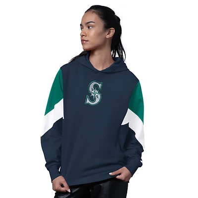 Women's Starter  Navy Seattle Mariners Scrimmage Pullover Hoodie