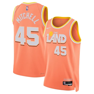 Unisex Nike Donovan Mitchell Orange Cleveland Cavaliers 2025/26 Swingman Jersey - City Edition