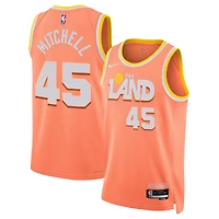 Unisex Nike Donovan Mitchell Orange Cleveland Cavaliers 2025/26 Swingman Jersey - City Edition