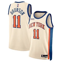 Unisex Nike Jalen Brunson Cream New York Knicks 2025/26 Swingman Jersey - City Edition