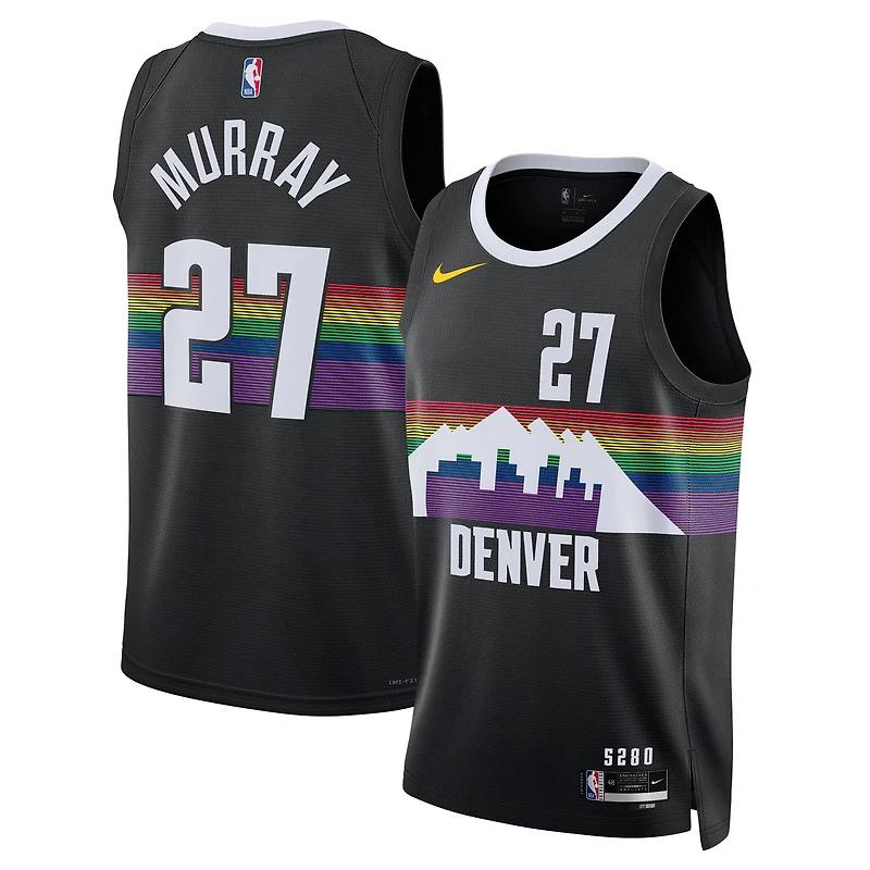 Unisex Nike Jamal Murray Black Denver Nuggets 2025/26 Swingman Jersey - City Edition