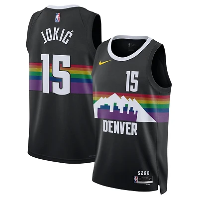 Unisex Nike Nikola Jokić Black Denver Nuggets 2025/26 Swingman Jersey - City Edition