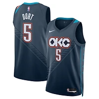 Unisex Nike Luguentz Dort Navy Oklahoma City Thunder 2025/26 Swingman Jersey - City Edition