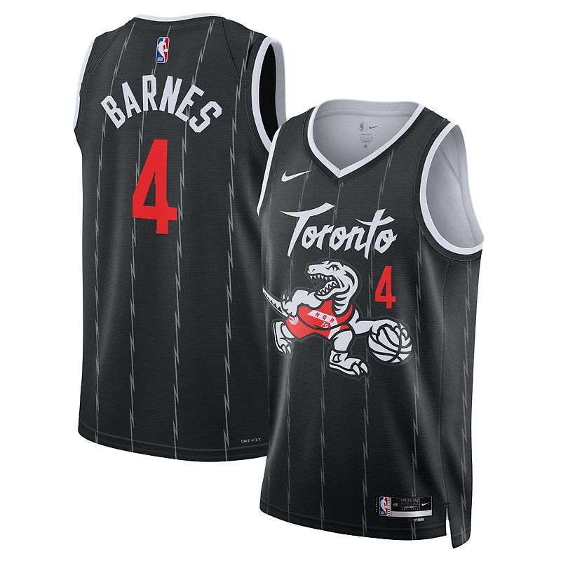 Unisex Nike Scottie Barnes Black Toronto Raptors 2025/26 Swingman Jersey - City Edition