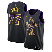 Unisex Nike Luka Dončić Black Los Angeles Lakers 2025/26 Swingman Jersey - City Edition