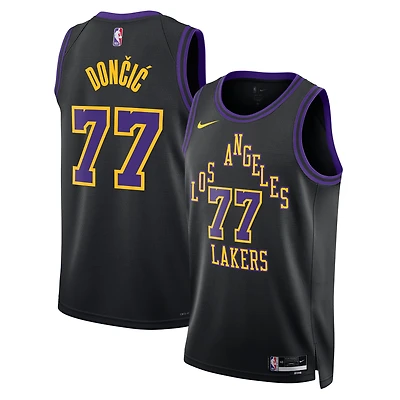Unisex Nike Luka Dončić Black Los Angeles Lakers 2025/26 Swingman Jersey - City Edition