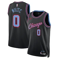 Unisex Nike Coby White Black Chicago Bulls 2025/26 Swingman Jersey - City Edition