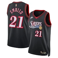 Unisex Nike Joel Embiid Black Philadelphia 76ers Swingman Jersey - Classic Edition