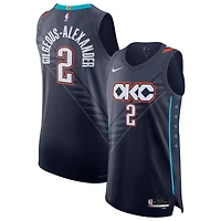 Unisex Nike Shai Gilgeous-Alexander Navy Oklahoma City Thunder 2025/26 Authentic Jersey - City Edition